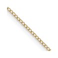 thumbnail image 1 of Diamond2Deal 14K Yellow Gold Carded .5 mm Curb Chain Necklace for Women 16", 1 of 6