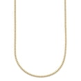 thumbnail image 1 of Diamond2Deal 14K Yellow Gold Polished 1.4mm Solid Box Chain Necklace for Women 16", 1 of 5