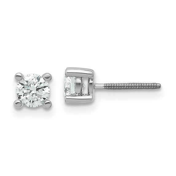 Diamond2Deal 14k White Gold 2/3 carat Lab Grown Diamond VS+ F+ Round ...