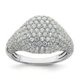 thumbnail image 1 of Diamond2Deal 14k White Gold Lab Grown Diamond Fashion Ring for Women Size- 7, 1 of 5