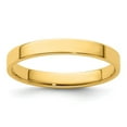 thumbnail image 1 of Diamond2Deal 14k Yellow Gold 3mm Lightweight Flat Wedding Band Ring for Women Size 6.5, 1 of 1