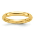 thumbnail image 1 of Diamond2Deal 14k Yellow Gold 3mm Standard Weight Comfort Fit Wedding Band Ring for Women Size 9.5, 1 of 1