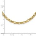 thumbnail image 1 of Diamond2Deal 14k Yellow Gold 4.5mm Polished Fancy Rolo Link Chain Necklace for Men 18", 1 of 6