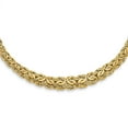 thumbnail image 1 of Diamond2Deal 14k Yellow Gold Graduated Byzantine Necklace for Women 17.25", 1 of 6