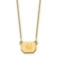 thumbnail image 1 of Diamond2Deal 14k Yellow Gold Initial Octagon Necklace 18inch for Women, 1 of 1