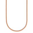 thumbnail image 1 of Diamond2Deal 18K Rose Gold Polished 2.5mm Solid Spiga Chain Necklace for Women 30", 1 of 5