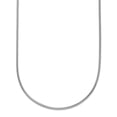 thumbnail image 1 of Diamond2Deal 18K White Gold Rhodium-Plated Polished 1.2mm Solid Snake Chain Necklace for Women 24", 1 of 1