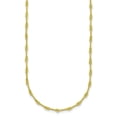 thumbnail image 1 of Diamond2Deal 18K Yellow Gold Green Gold 2.8mm Solid Bar and Link Chain Necklace for Women 18", 1 of 1