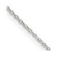 thumbnail image 1 of Diamond2Deal 925 Sterling Silver 1.10 mm Forzantina Cable Chain Necklace w/4in Extender Necklace for Women 22", 1 of 5