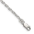 thumbnail image 1 of Diamond2Deal 925 Sterling Silver 2.75mm Beveled Oval Cable Chain Bracelet for Women 8", 1 of 6