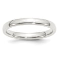 thumbnail image 1 of Diamond2Deal 925 Sterling Silver 3mm Comfort Fit Band Ring for Women Size 8.5, 1 of 1