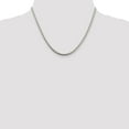 thumbnail image 1 of Diamond2Deal 925 Sterling Silver 3mm Round Snake Chain Necklace for Women 28", 1 of 5