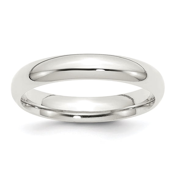 Diamond2Deal 925 Sterling Silver 4mm Comfort Fit Band Ring for Women Size 12