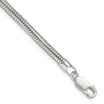 thumbnail image 1 of Diamond2Deal 925 Sterling Silver 4mm Round Snake Chain Bracelet for Women, 1 of 6