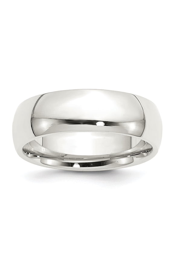 925 Sterling Silver 7mm Comfort Fit Wedding Band Ring Size 8 for Women