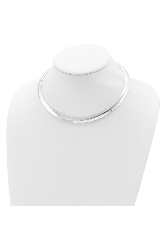 Diamond2Deal 925 Sterling Silver 8mm Cubetto Necklace for Women 16"