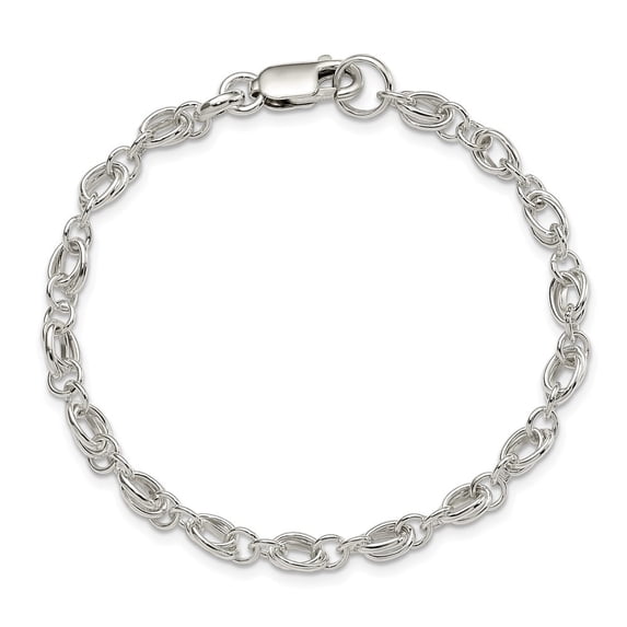 Diamond2Deal 925 Sterling Silver Bracelet for Men 7.5"
