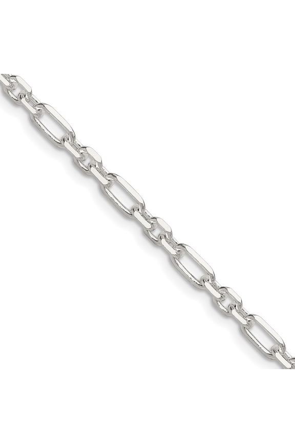 925 Sterling Silver Diamond-Cut 4mm 3 Short Plus 1 Long Cable Link Chain Necklace for Men 16"