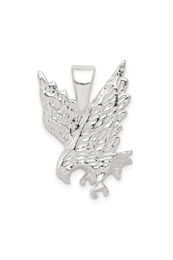 925 Sterling Silver Eagle Pendant for Men(L- 0.91 in, W-0.67 in)