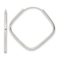 thumbnail image 1 of Diamond2Deal 925 Sterling Silver Endless Square Hoop Earrings for Women (L- 1.07 inch, W- 1.12 inch), 1 of 6