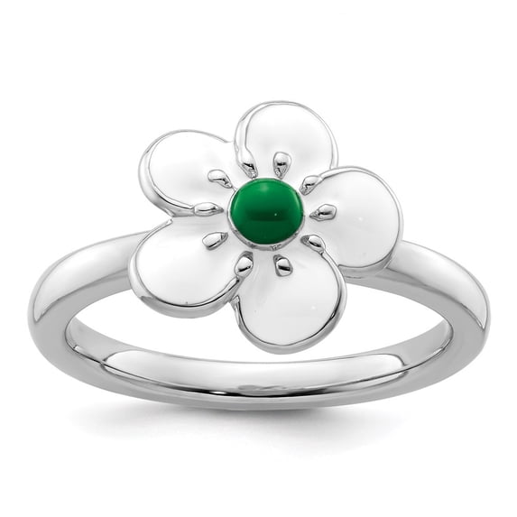Diamond2Deal 925 Sterling Silver Hawthorn Ring for Women Size- 7