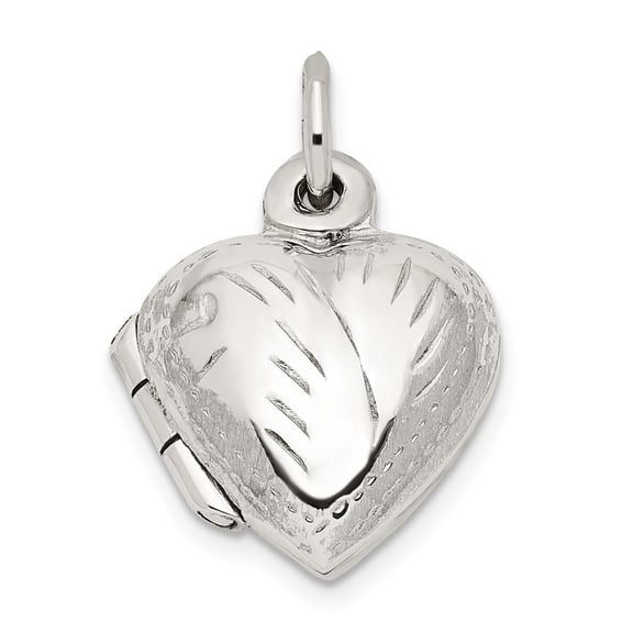 Diamond2Deal 925 Sterling Silver Heart Locket Pendant for Women