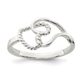 thumbnail image 1 of Diamond2Deal 925 Sterling Silver Heart Ring for Women Size 6, 1 of 6