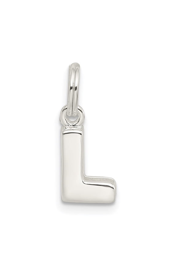 925 Sterling Silver Letter L Initial Charm Pendant for Women