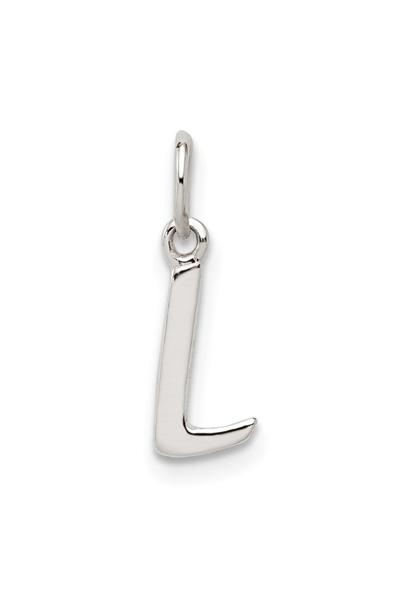 925 Sterling Silver Letter L Initial Charm Pendant for Women