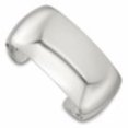 thumbnail image 1 of Diamond2Deal 925 Sterling Silver Polished 30mm Domed Cuff Bangle Bracelet for Women, 1 of 2
