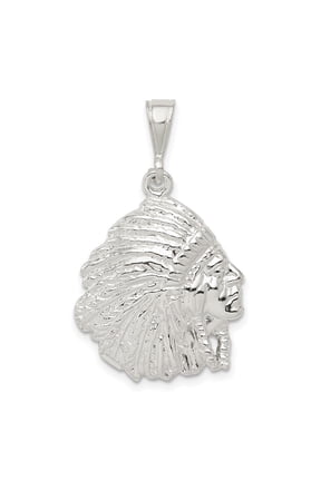 925 Sterling Silver Polished Man Pendant for Men