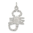 thumbnail image 1 of Diamond2Deal 925 Sterling Silver Polished Scorpion Pendant for Men, 1 of 6