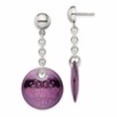thumbnail image 1 of Diamond2Deal 925 Sterling Silver Post Dangle Earrings for Women, 1 of 1