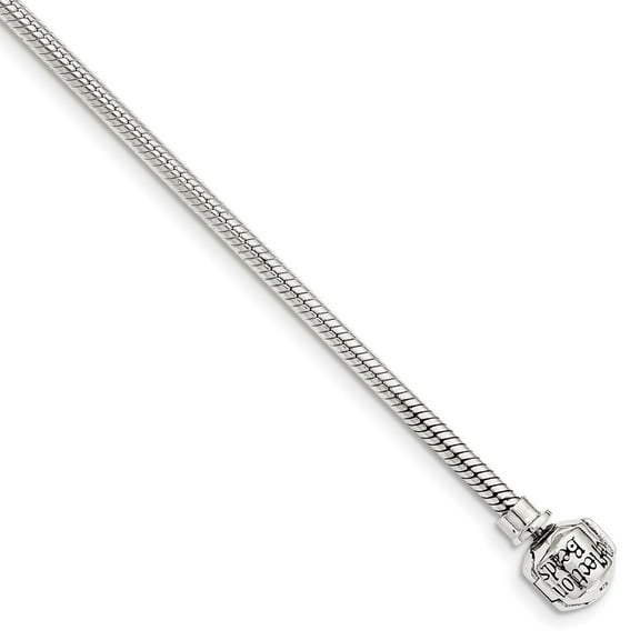 Diamond2Deal 925 Sterling Silver Reflections Bead Necklace for Women 16"