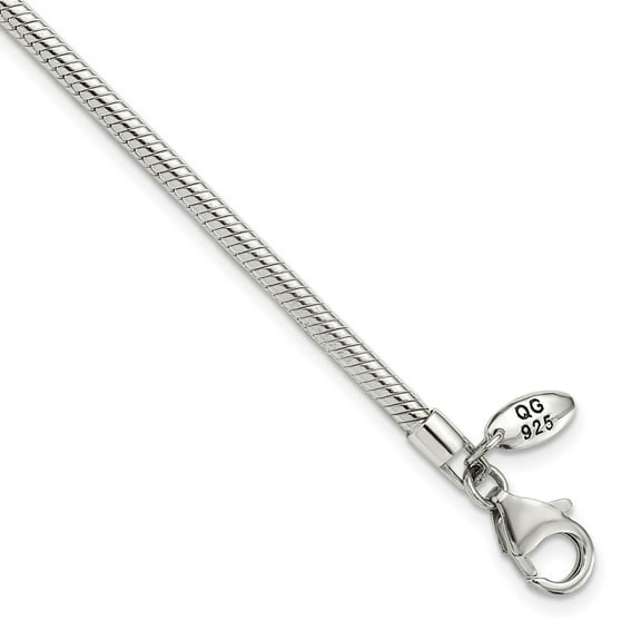 Diamond2Deal 925 Sterling Silver Reflections Lobster Clasp Bead Necklace for Women 17"