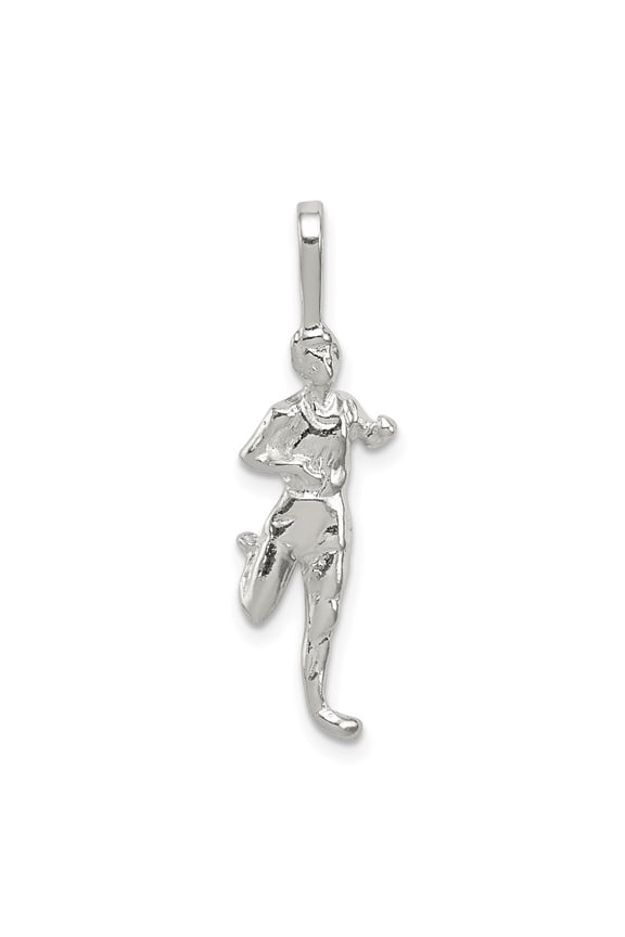 925 Sterling Silver Runner Pendant for Women