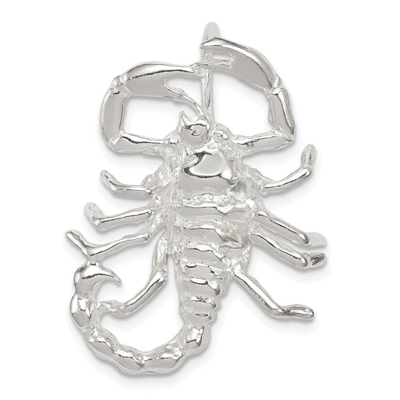 Diamond2Deal 925 Sterling Silver Scorpion Pendant for Men