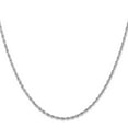 thumbnail image 1 of Diamond2Deal 10K White Gold 2mm Diamond-Cut Quadruple Rope Chain Necklace for Women 30", 1 of 7