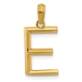 thumbnail image 1 of Diamond2Deal 14K Yellow Gold Fancy Letter E Pendant for Women (L- 0.66 inch), 1 of 6