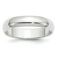 thumbnail image 1 of Diamond2Deal Platinum 5mm Half Round Wedding Band Ring for Women Size 8.5, 1 of 1