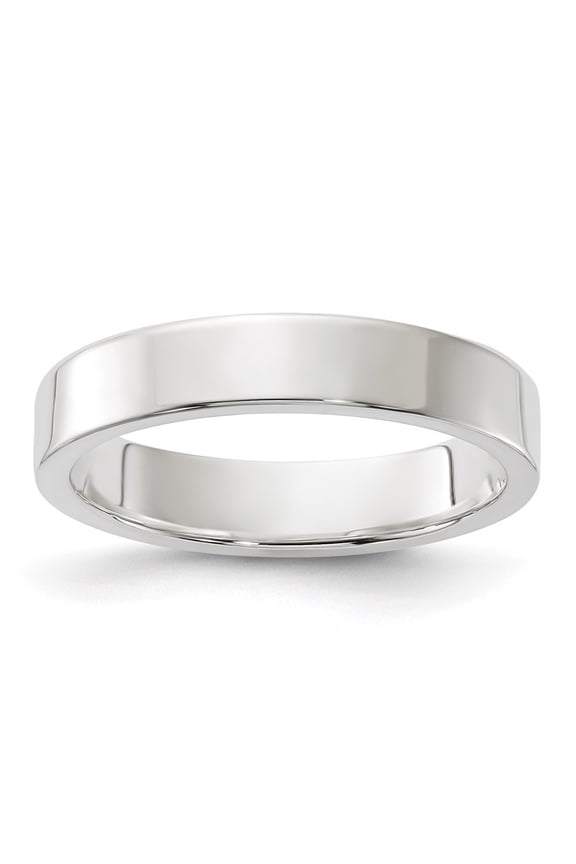 Sterling Silver 4mm Lightweight Flat Size 8 Band