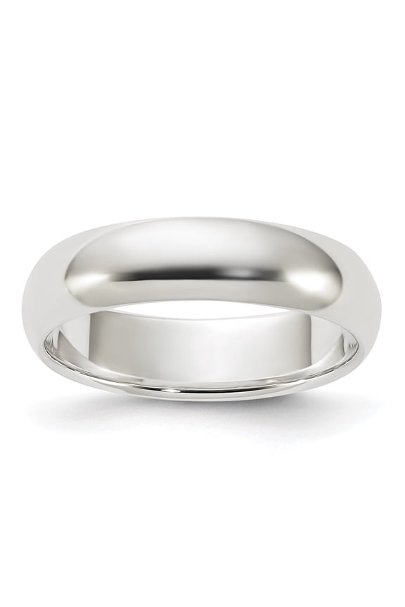 Sterling Silver 5mm Half Round Size 9 Band