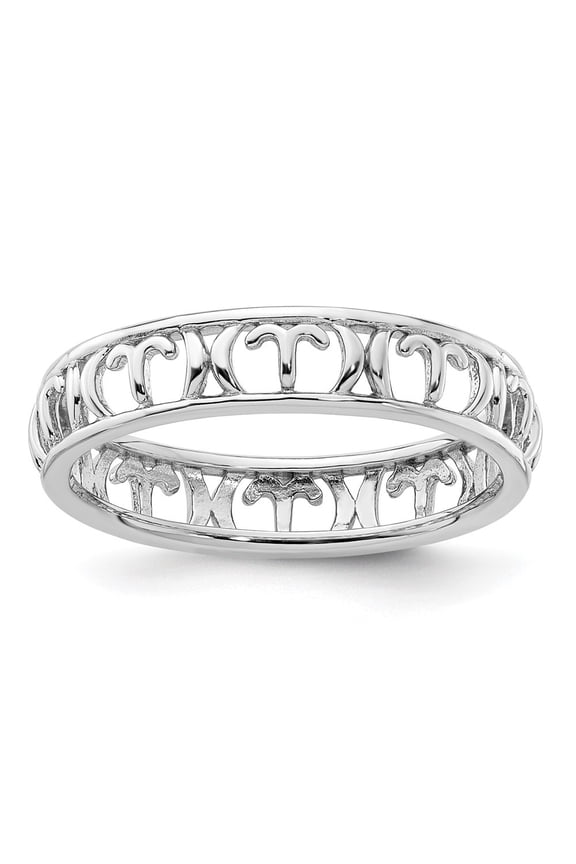Sterling Silver Stackable Expressions Aries Zodiac Ring