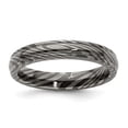 thumbnail image 1 of Diamond2Deal Timoku 4mm Domed Ridged Edge Band for Women Size 6.5, 1 of 6