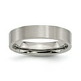 thumbnail image 1 of Diamond2Deal Titanium Brushed 5mm Flat Band for Women Size 7, 1 of 1