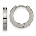 thumbnail image 1 of Diamond2Deal Titanium Polished 2.5mm Huggie Hoop Earrings for Women, 1 of 1