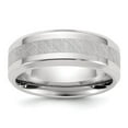 thumbnail image 1 of Diamond2Deal Titanium Polished with Brushed Center 8mm Men's Band Size 9.5, 1 of 1