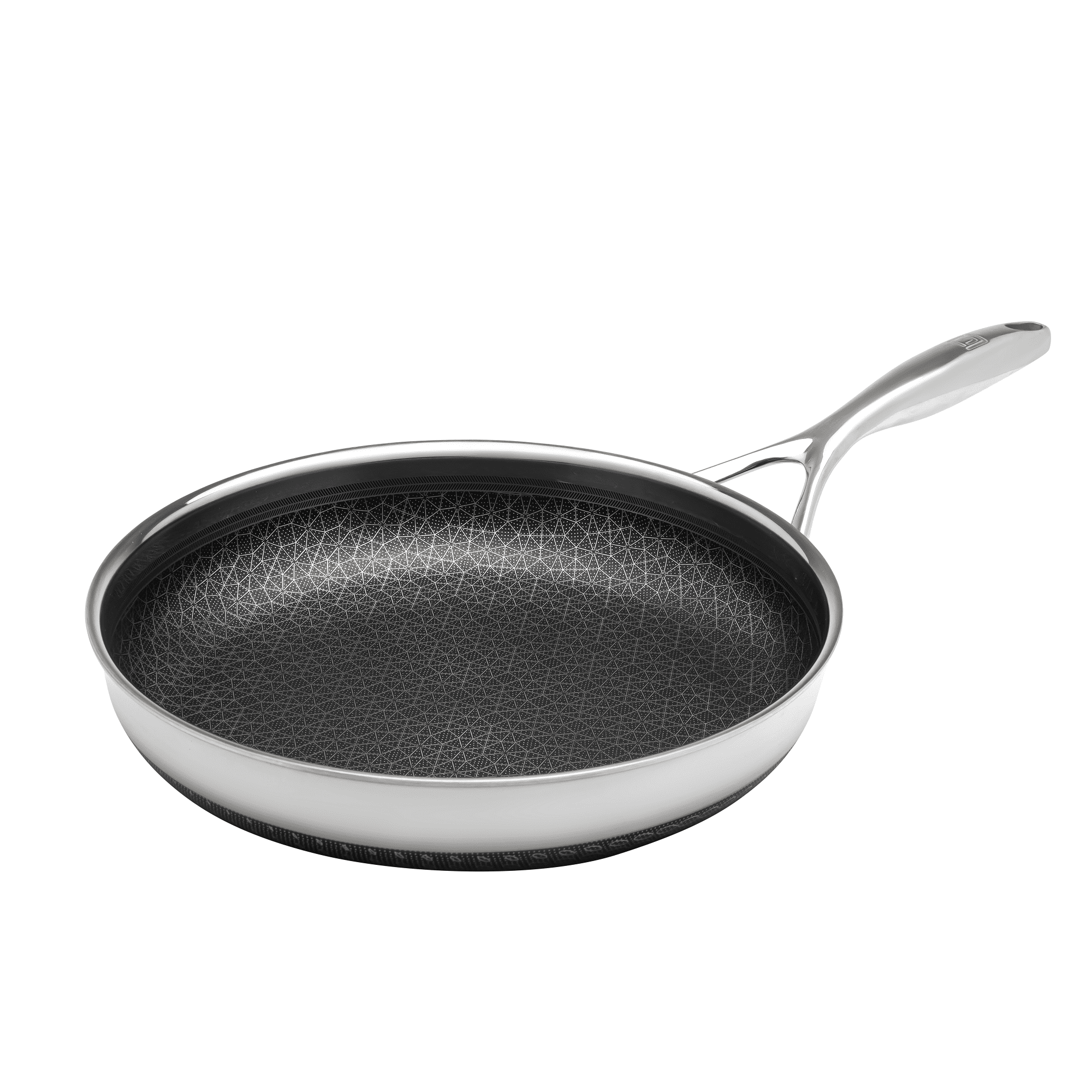 LEXI HOME Diamond Tri-ply 10 Inch Stainless Steel Nonstick Frying