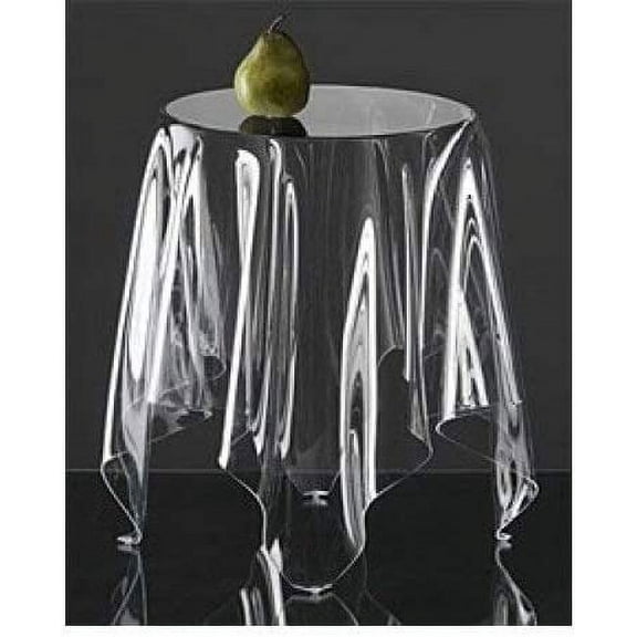 DiamondHome Clear Vinyl Tablecloth Protector Waterproof/Oil-Proof easy Clean Plastic Transparent Sheet Table Cover (70" Round)