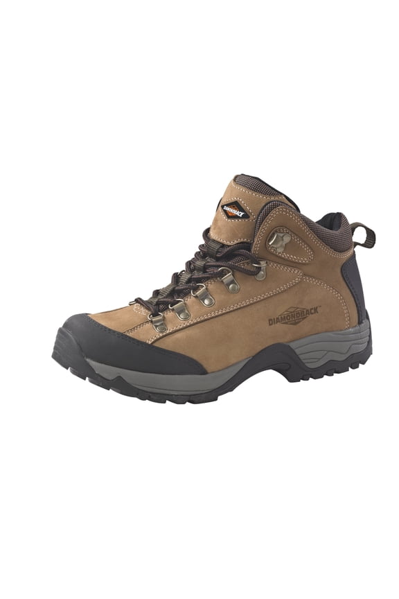Diamondback HIKER-1-8 Soft-Sided Work Boots, 8, Tan, Leather Upper